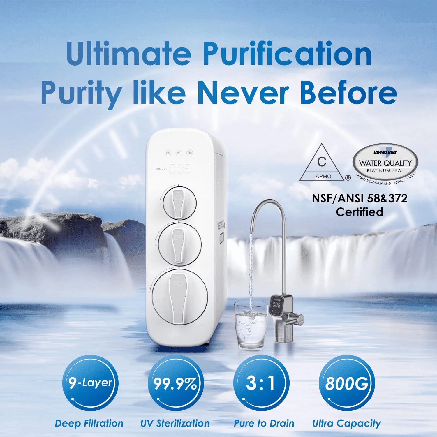 Waterdrop G3P800 Refurbished RO System