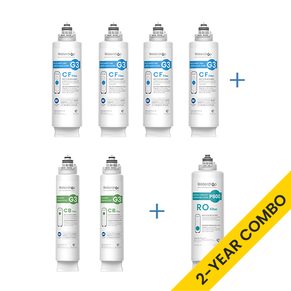 Waterdrop G3P800 RO System Replacement Filters - 800GPD