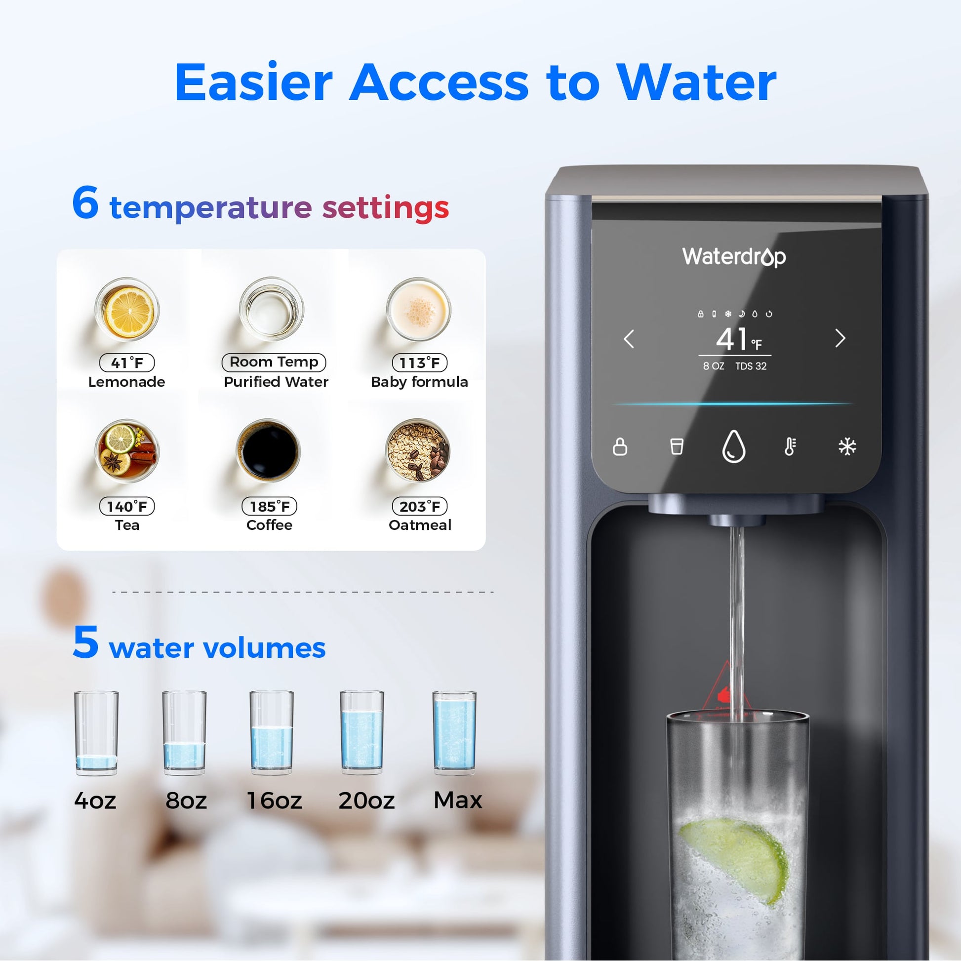 Waterdrop A1 Reverse Osmosis Hot Cold Water Dispenser