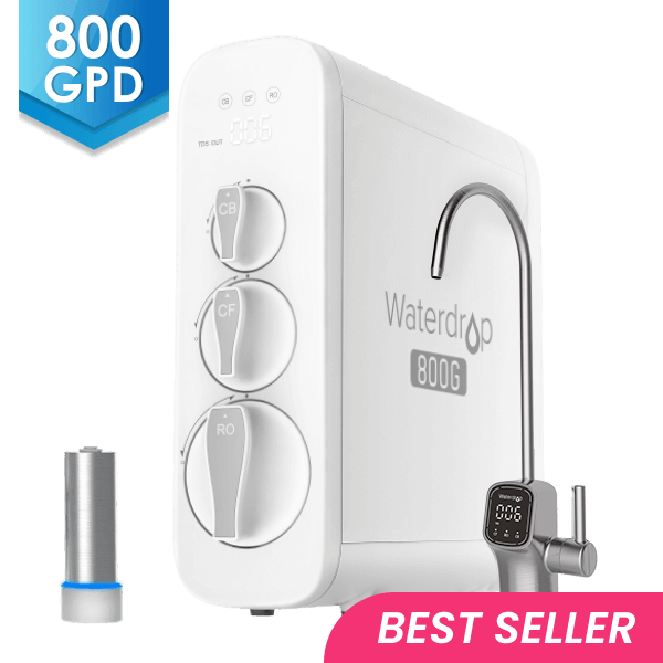 800 GPD Tankless RO System with UV Sterilizing Light - Waterdrop G3P800