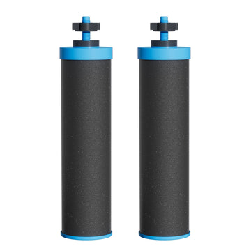 Waterdrop Alkaline Water Filter, Replacement for Berkey® BB9-2 Black Filters and Berkey® Gravity Water Filter System, Up to PH 9.2 (Pack of 2)