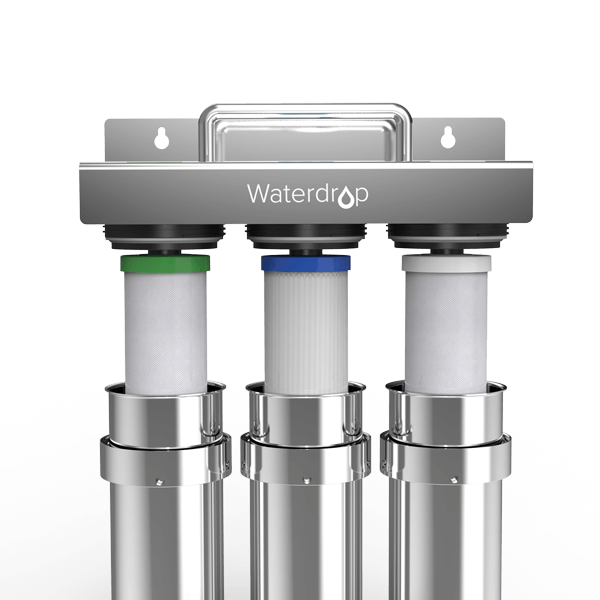 3-stage Under Sink Ultrafiltration Stainless Steel Water Filter System Waterdrop TST-UF